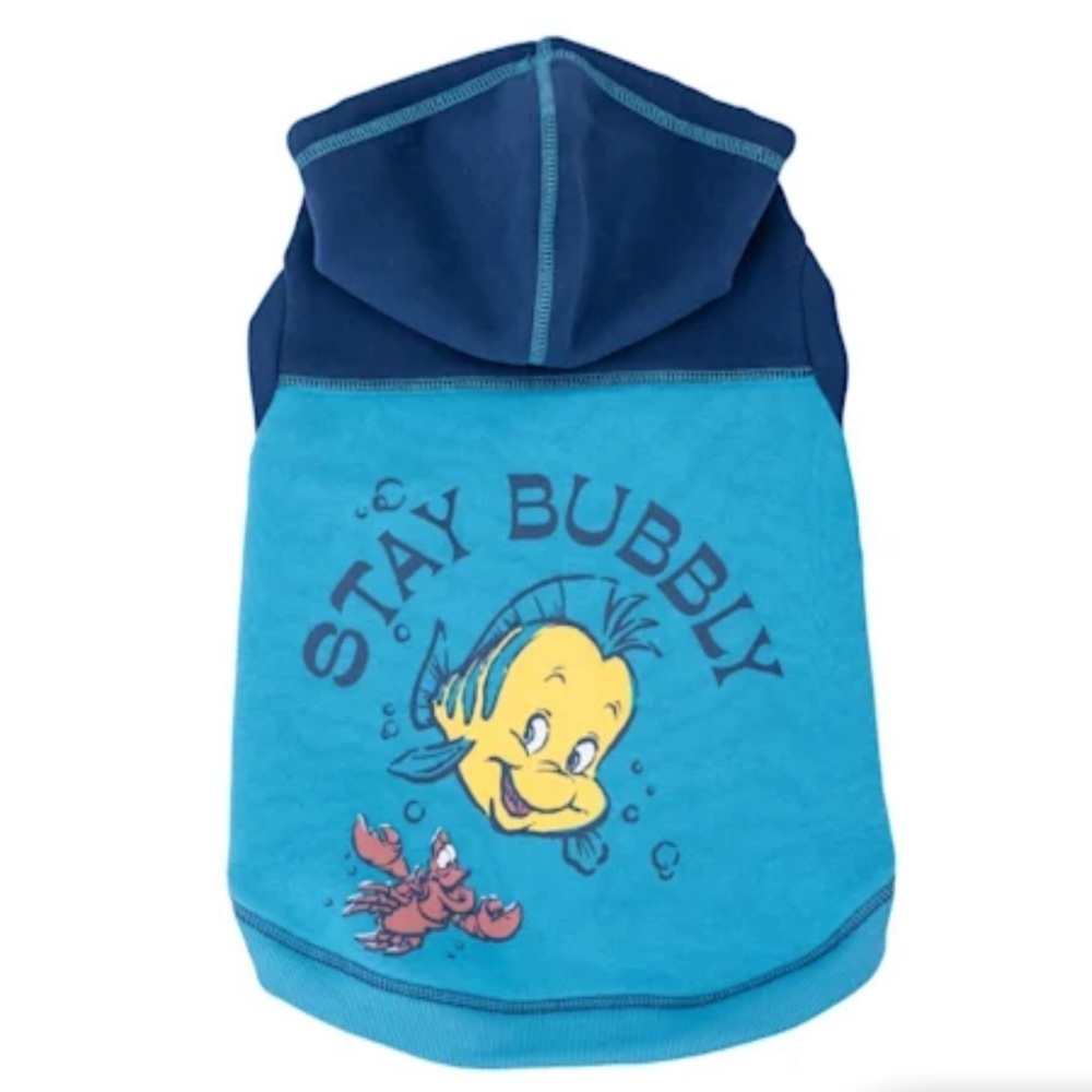 Harry Barker Disney Little Mermaid "Stay Bubbly" Pet Hoodie XS